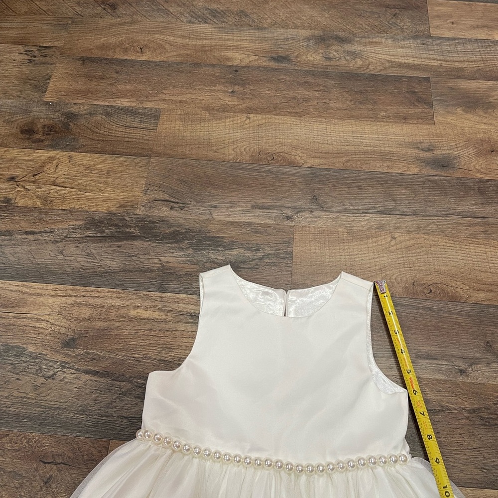 American Princess White and Pink A-Line Sundress for Weddings - Picture 11 of 12